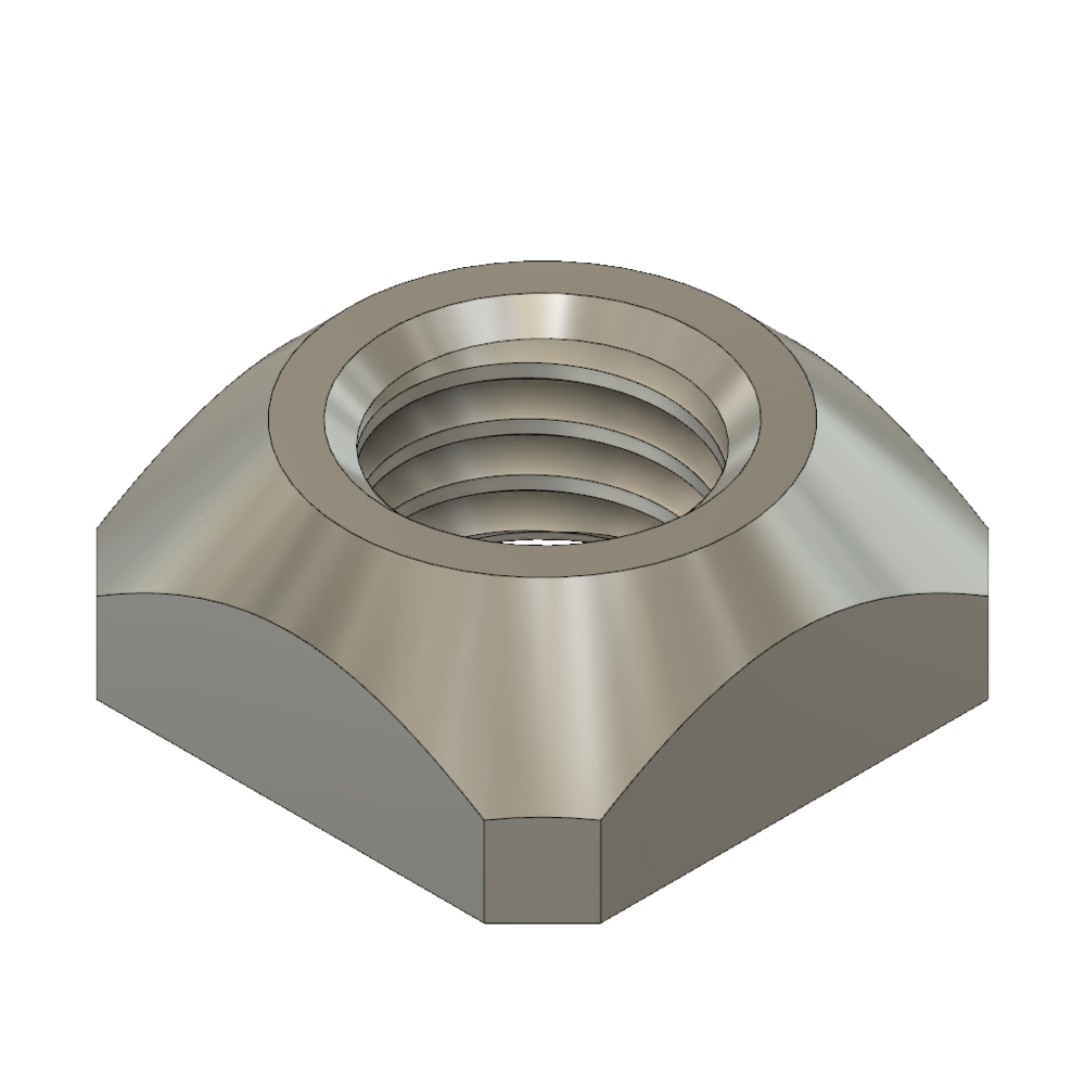 5/16S-3 MODULAR SOLUTIONS STAINLESS STEEL FASTENER<BR>5/16" SQUARE NUT